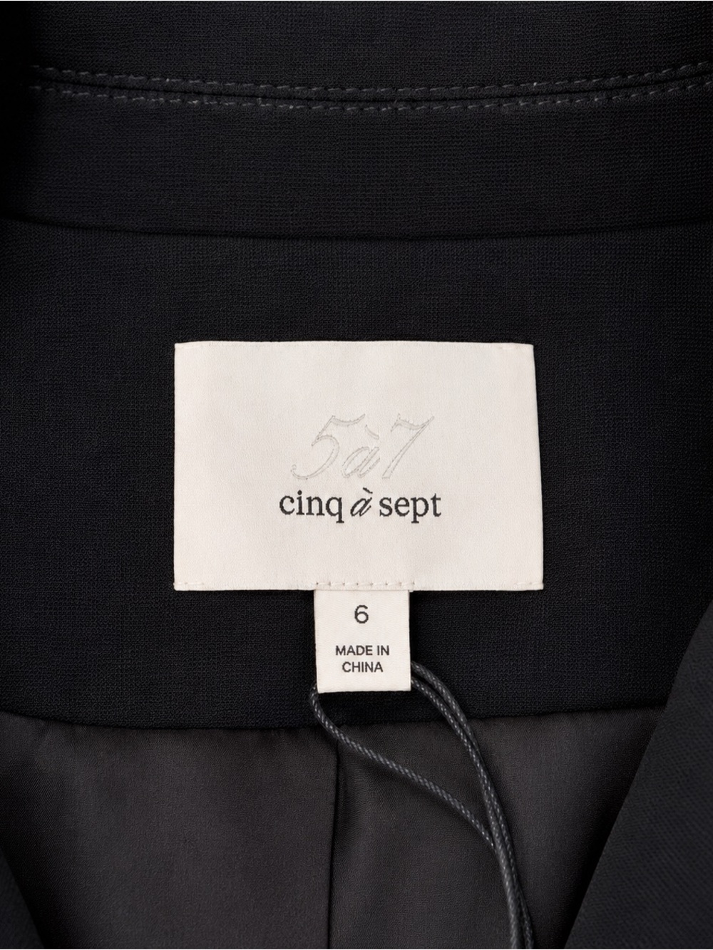 cinq a sept Black Embroidered Floral Blazer - Picture 5 of 7